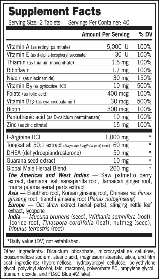 Progene Ingredients Nutrition Label